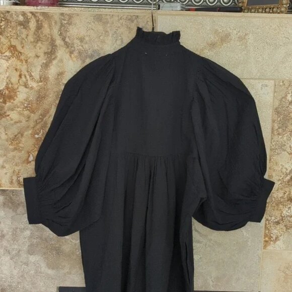 Never a Wallflower Black Dress Poplin NW NAW - Picture 7 of 7